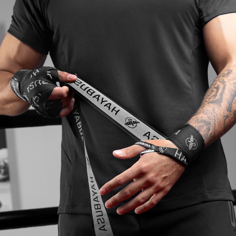 Hayabusa Premium Jacquard Boxing Handwraps 450 cm μαύρο 6