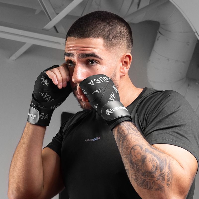 Hayabusa Premium Jacquard Boxing Handwraps 450 cm μαύρο 7