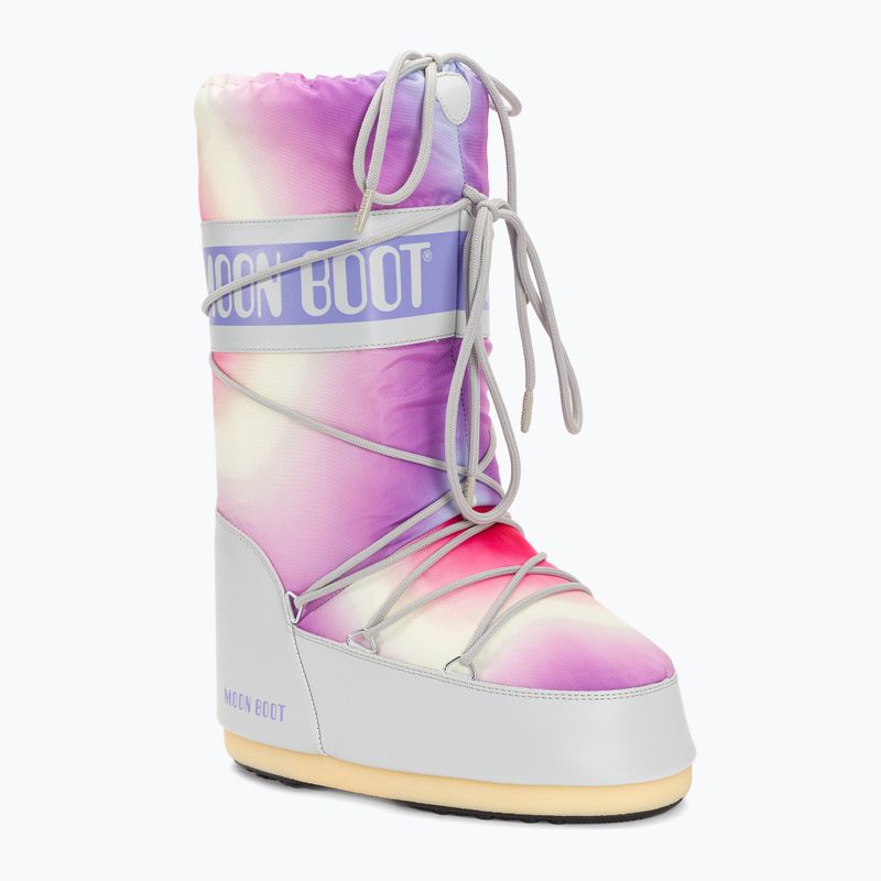 Γυναικείες μπότες χιονιού Moon Boot Icon Tie Dye μπότες γκρι παγετώνας