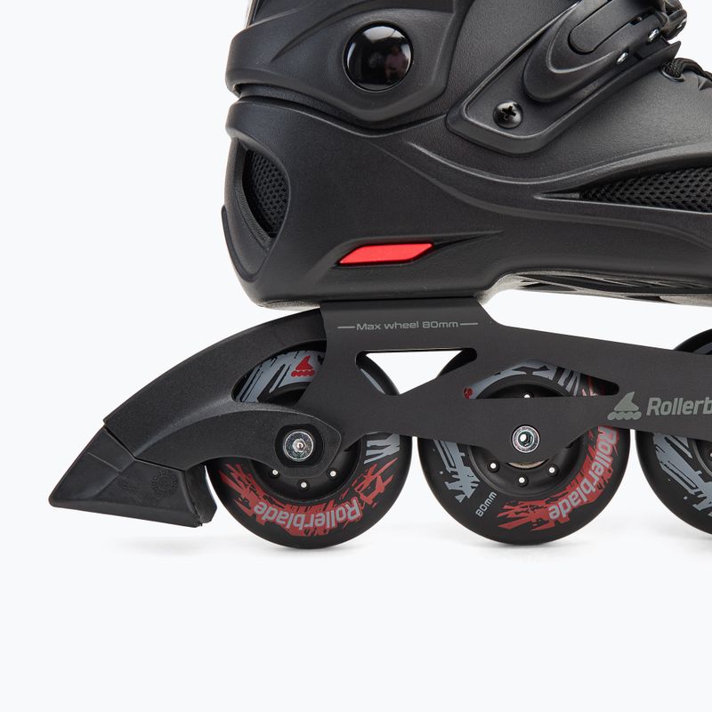 Ανδρικά πατίνια Rollerblade RB 80 μαύρο/κόκκινο πατίνι 7