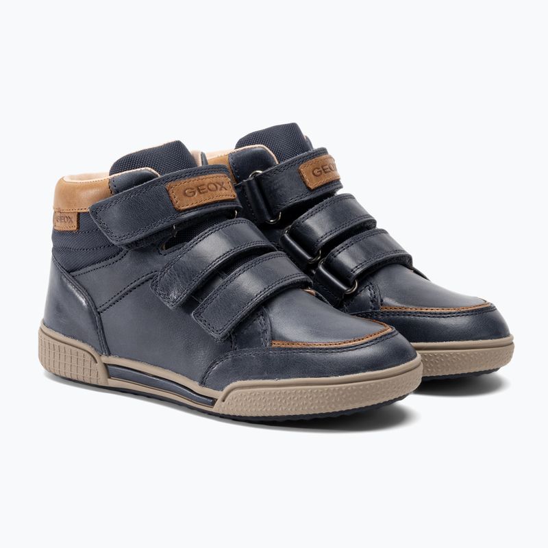 Geox Poseido navy/cognac παιδικά παπούτσια 4