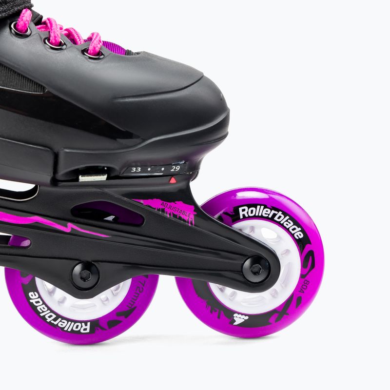 Rollerblade Fury G παιδικά πατίνια μαύρα/ροζ 07067100 7Y9 6