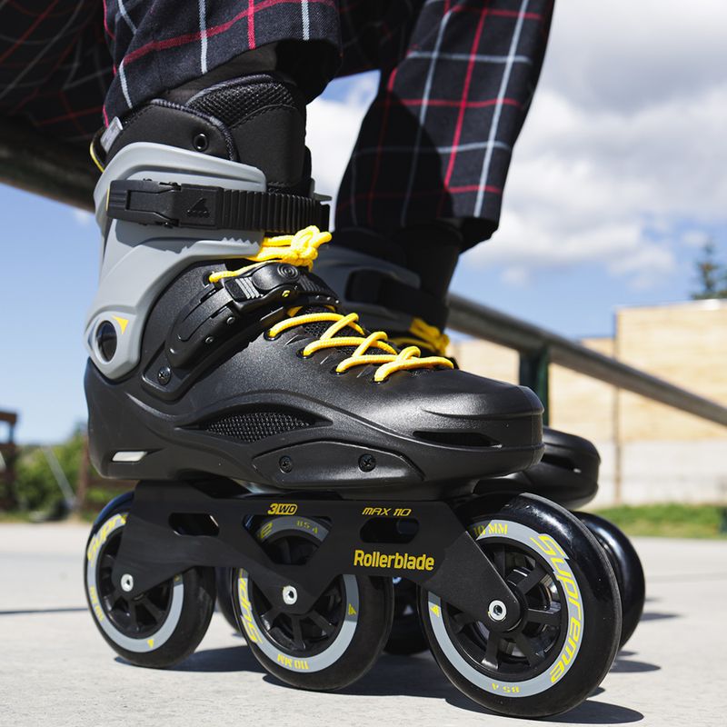 Rollerblade RB 110 3WD ανδρικά πατίνια μαύρα 07061300 S25 9