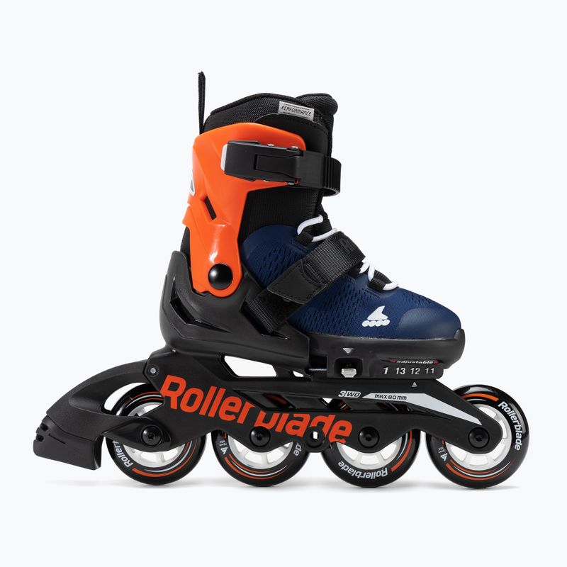 Rollerblade Microblade παιδικά πατίνια με μπλε και πορτοκαλί χρώμα 07221900 174 2