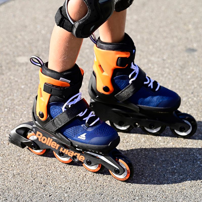 Rollerblade Microblade παιδικά πατίνια με μπλε και πορτοκαλί χρώμα 07221900 174 10