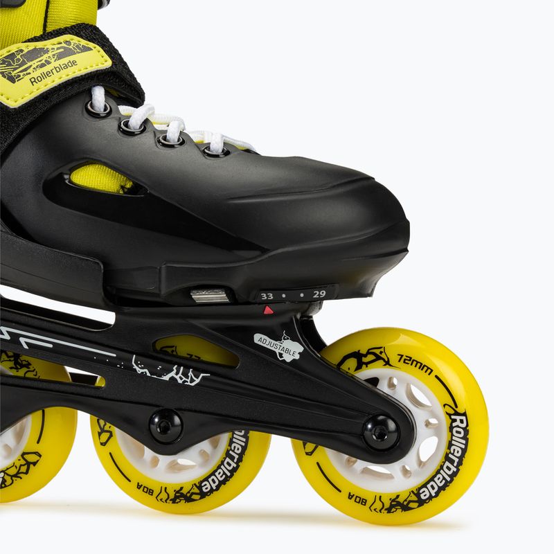 Παιδικά πατίνια Rollerblade Fury black/yellow 5