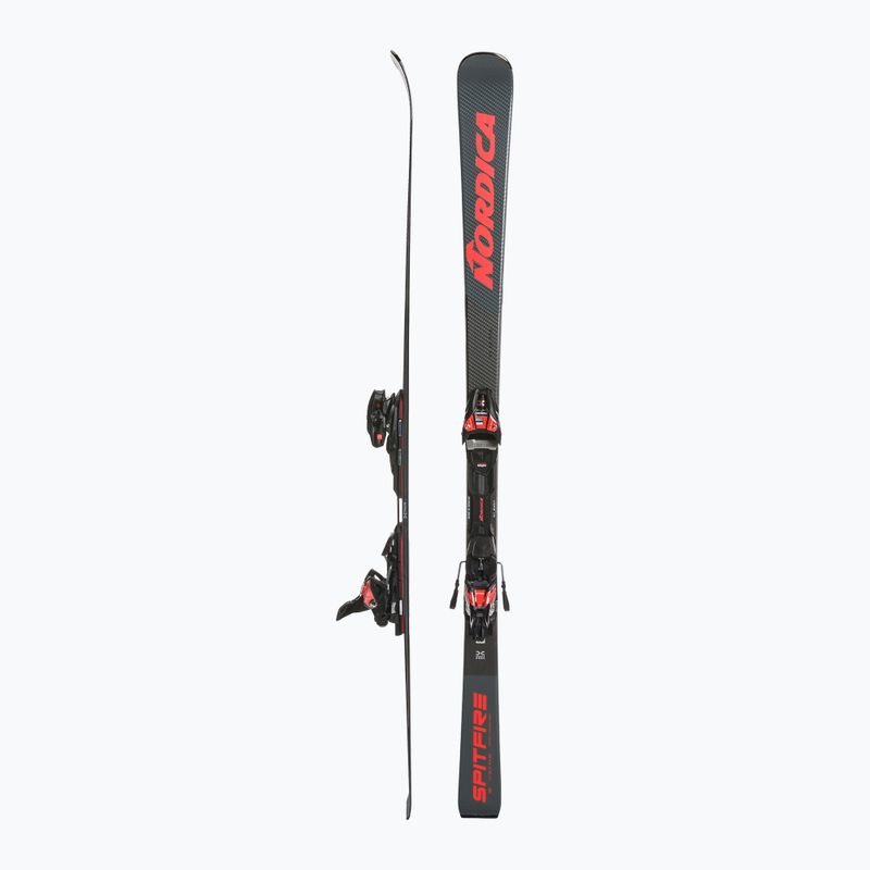 Nordica Spitfire DC 68 Pro FDT + XCELL12 FDT γκρι/κόκκινο downhill σκι 2