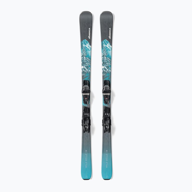 Γυναικείο σκι Downhill Nordica Wild Belle 74 + Δεσίματα TP2COMP10 FDT anthrazite/aqua