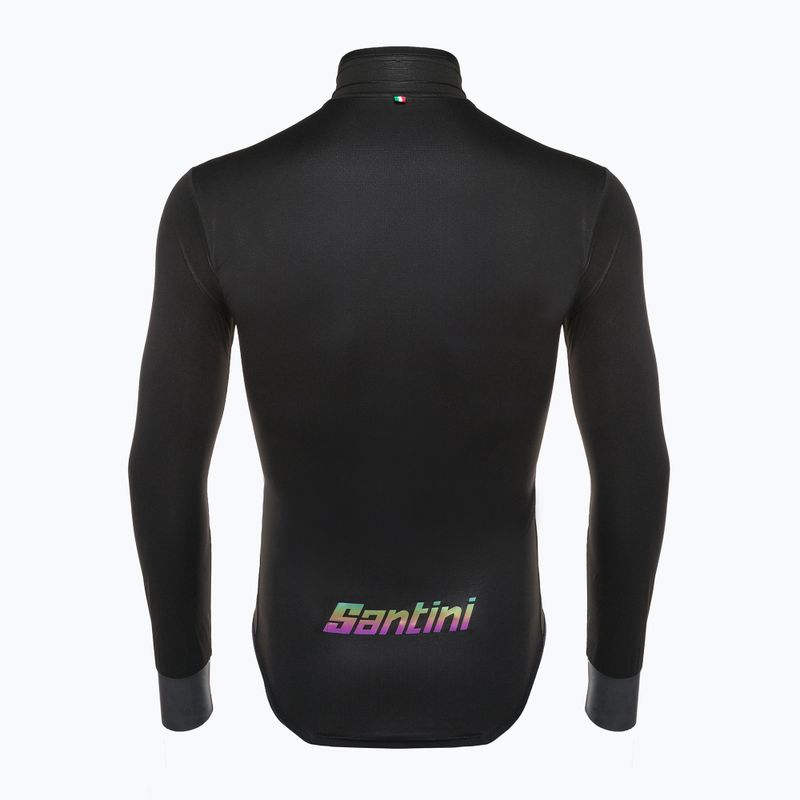 Santini Guard Nimbus ανδρικό μπουφάν ποδηλασίας μαύρο 2W52275GUARDNIMBNES 2