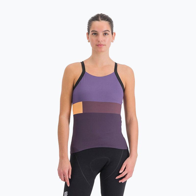 Γυναικεία ποδηλατική φανέλα Sportful Snap Top μοβ 1123024.502