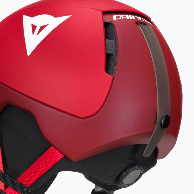 Παιδικά κράνη σκι Dainese Scarabeo Elemento metallic red/white logo 7