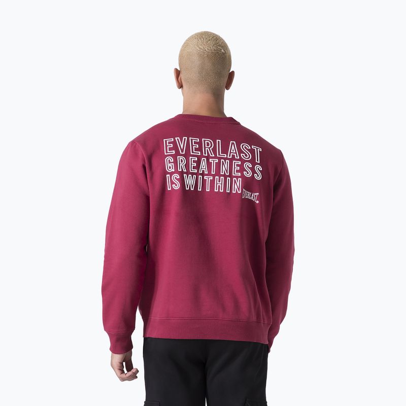 Ανδρικό φούτερ Everlast Neutrals Crewneck μπορντώ 3