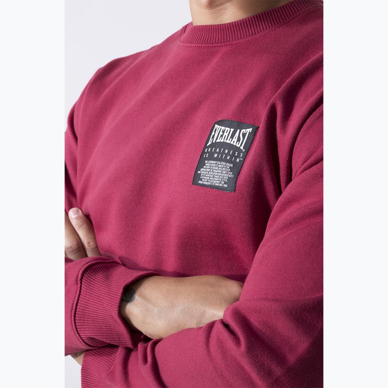 Ανδρικό φούτερ Everlast Neutrals Crewneck μπορντώ 4