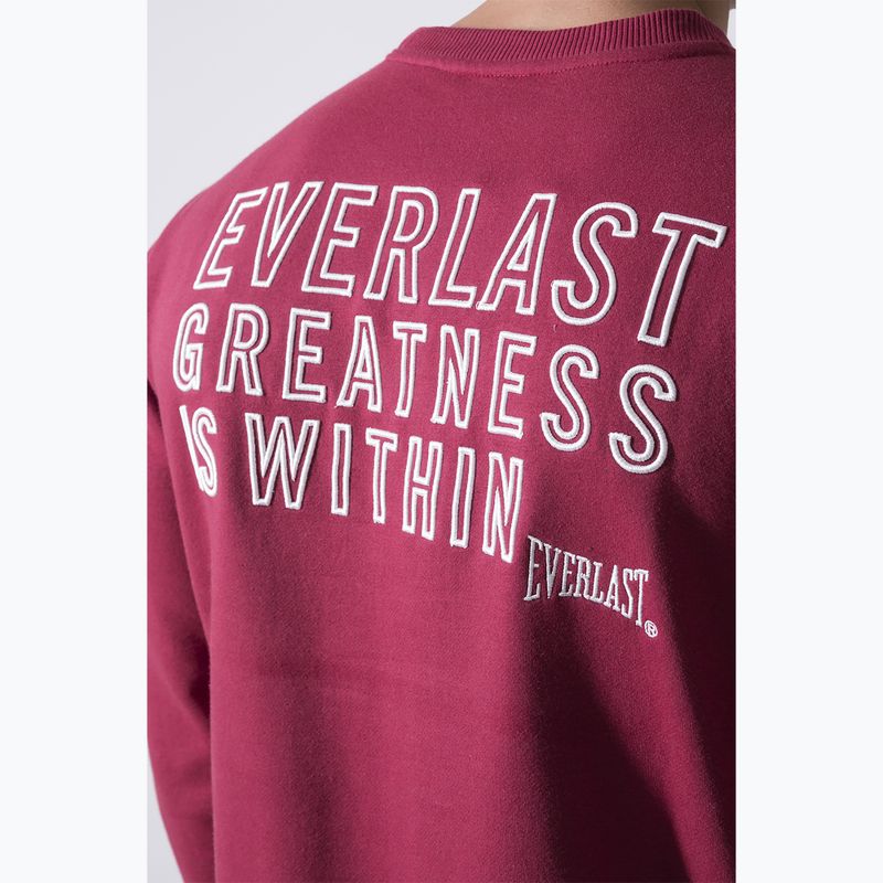 Ανδρικό φούτερ Everlast Neutrals Crewneck μπορντώ 5