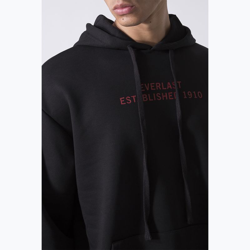 Ανδρικό Everlast Streetwear Hoodie μαύρο/κόκκινο 5