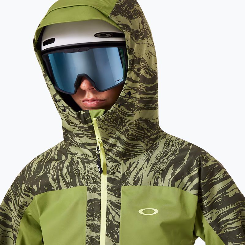 Oakley γυναικείο μπουφάν σκι Tc Juno Reduct Shell Jacket 2.0 duality swirl dbl green 5