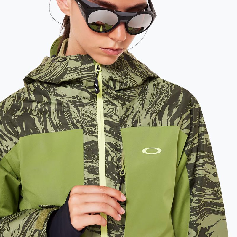 Oakley γυναικείο μπουφάν σκι Tc Juno Reduct Shell Jacket 2.0 duality swirl dbl green 7