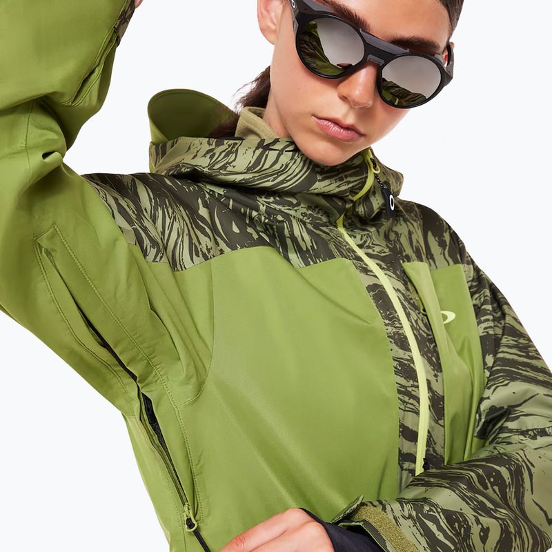 Oakley γυναικείο μπουφάν σκι Tc Juno Reduct Shell Jacket 2.0 duality swirl dbl green 8