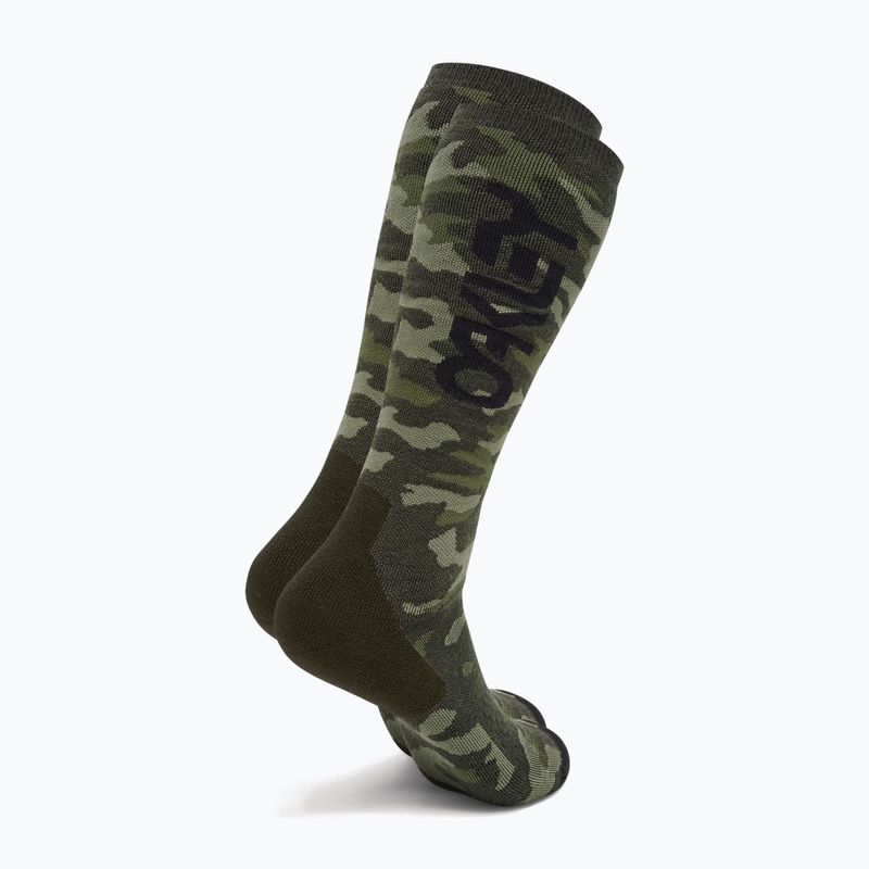 Κάλτσες σκι Oakley Wanderlust Perf Socks 2.0 tiger camo green 2