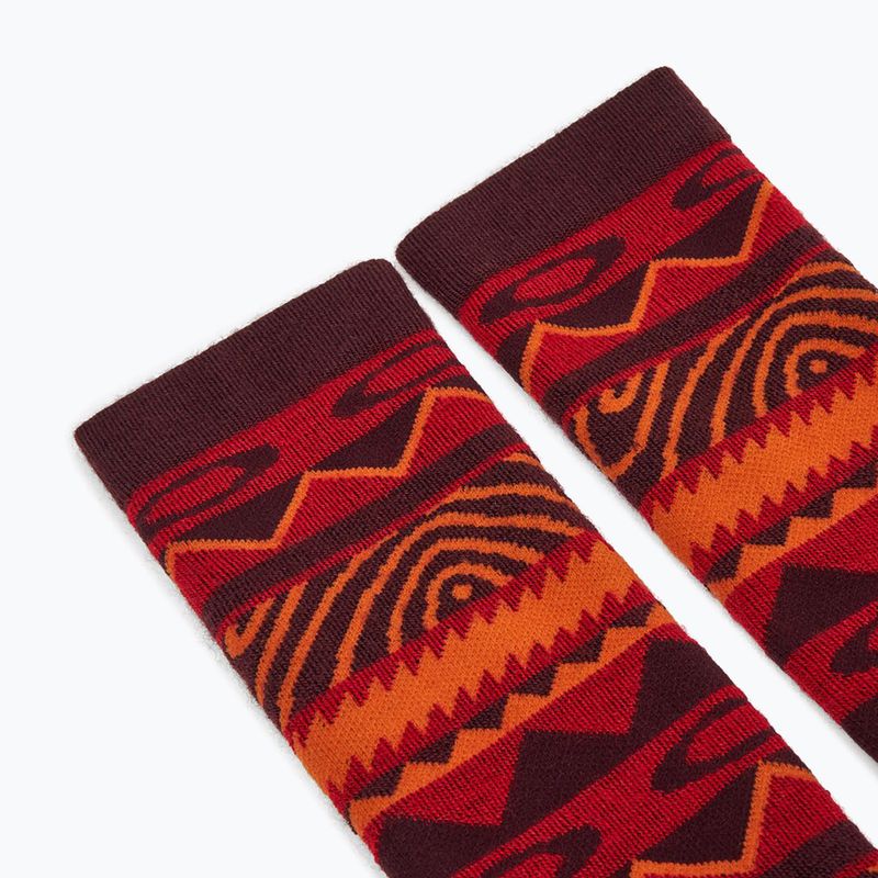 Κάλτσες σκι Oakley Wanderlust Perf Socks 2.0 grenache norway pattern 4