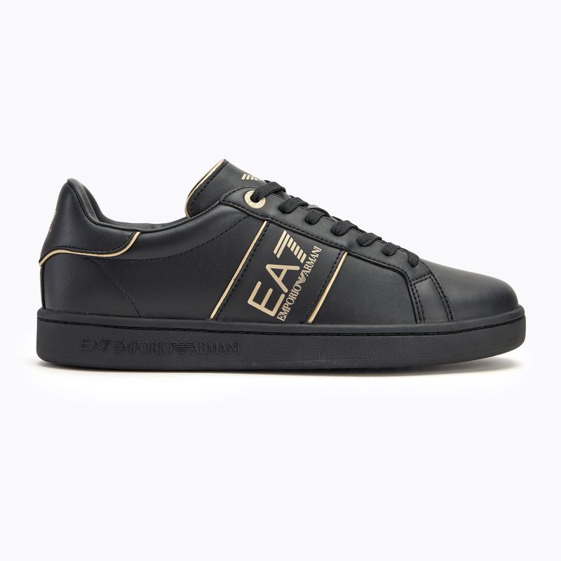 Παπούτσια EA7 Emporio Armani Classic Logo triple black/ gold 2