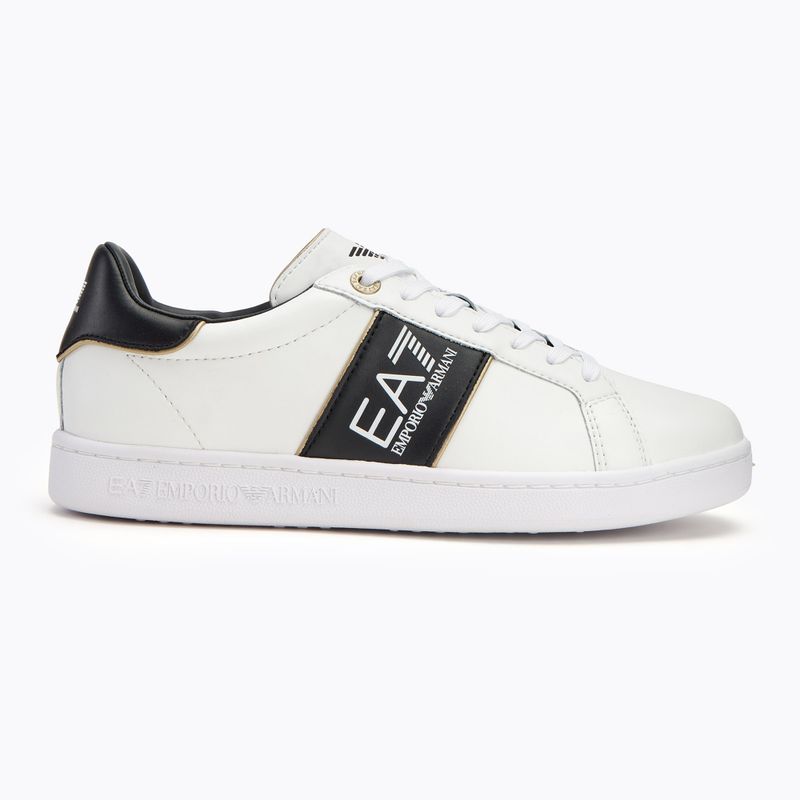 Παπούτσια EA7 Emporio Armani Classic Logo white/ black/ gold 2