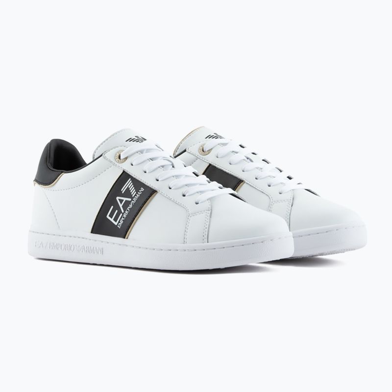 Παπούτσια EA7 Emporio Armani Classic Logo white/ black/ gold 8