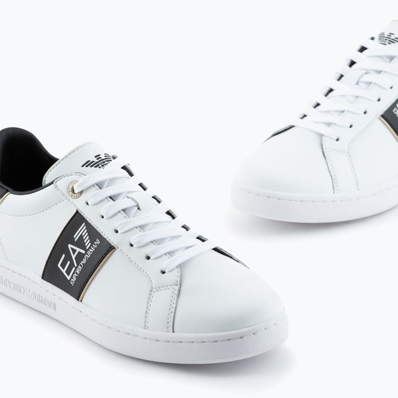 Παπούτσια EA7 Emporio Armani Classic Logo white/ black/ gold 13