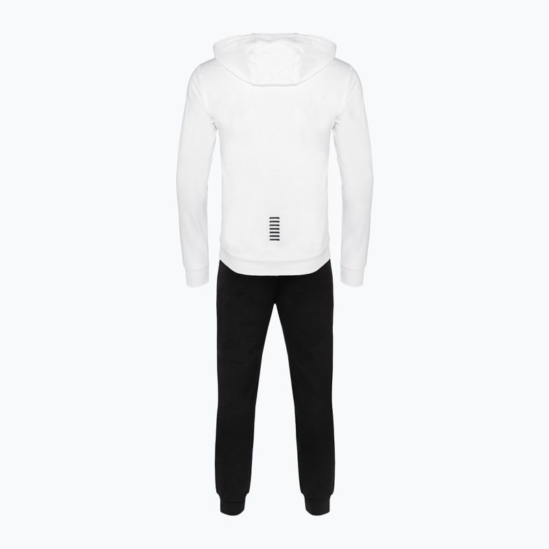 Ανδρική φόρμα EA7 Emporio Armani Train Core ID Hoodie Coft white/black 2