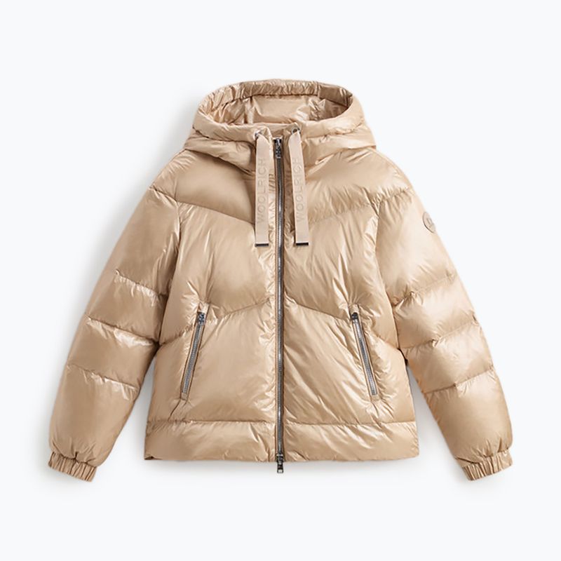 Woolrich γυναικείο μπουφάν Aliquippa Short Puffer oxford tan 4