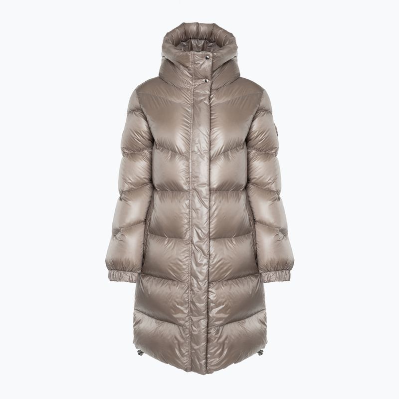 Woolrich γυναικείο μπουφάν Aliquippa Long Puffer light taupe