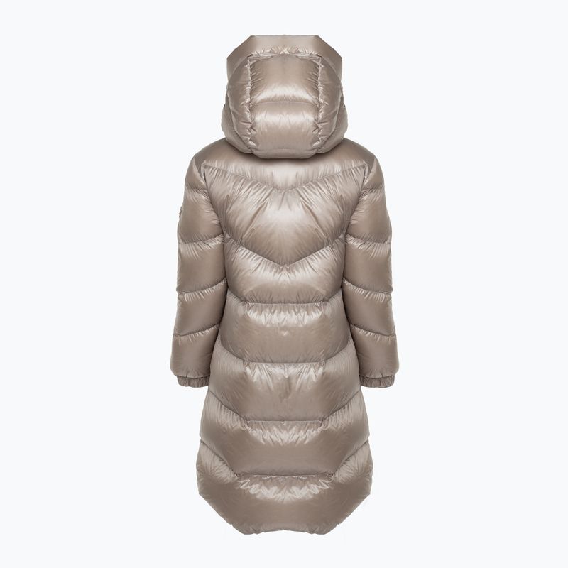 Woolrich γυναικείο μπουφάν Aliquippa Long Puffer light taupe 2