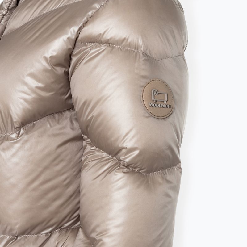 Woolrich γυναικείο μπουφάν Aliquippa Long Puffer light taupe 3