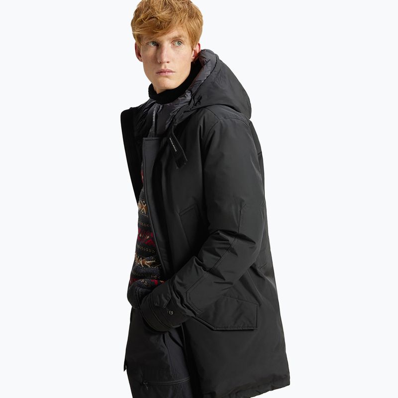 Ανδρικό Woolrich Polar High Collar Parka μαύρο 4