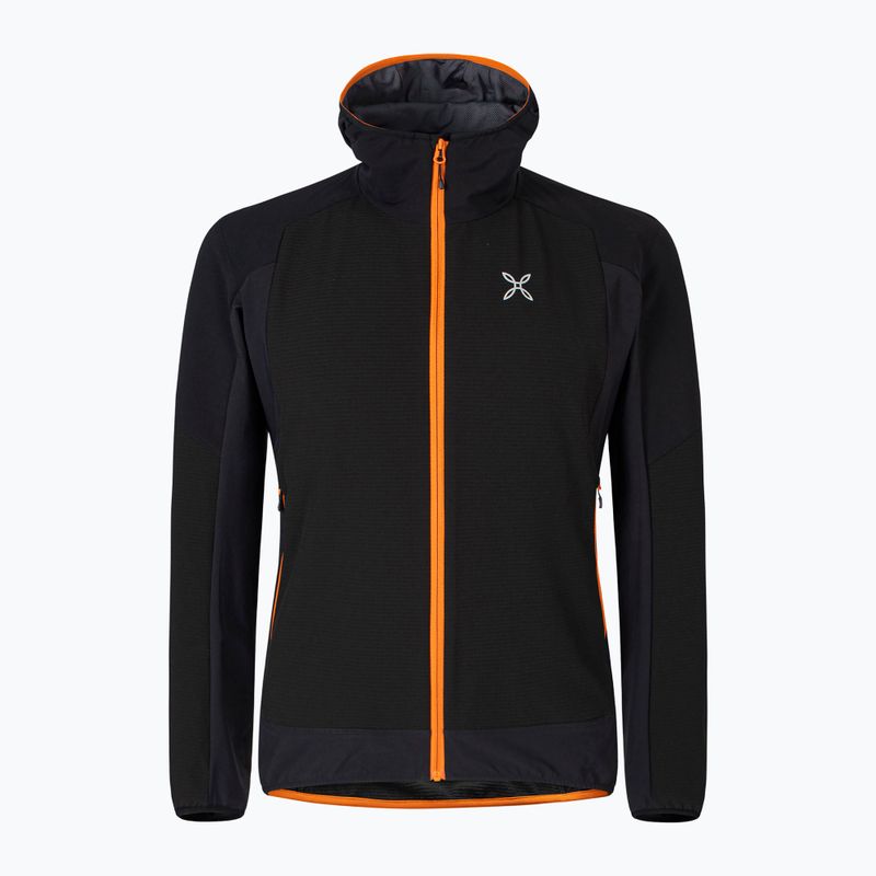 Ανδρικό μπουφάν Montura Premium Wind Hoody nero/mandarino