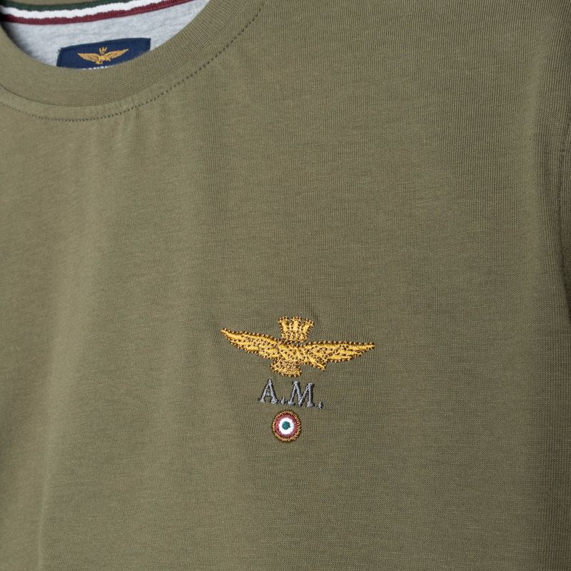 Ανδρική μπλούζα Aeronautica Militare Essential green 3