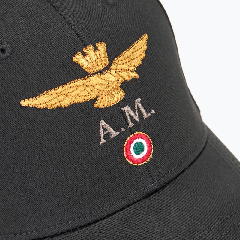 Ανδρικό καπέλο μπέιζμπολ Aeronautica Militare Cotton With Logo jet black 3