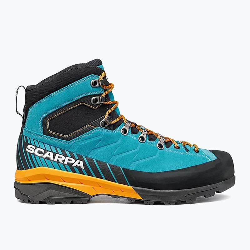 Ανδρικές μπότες πεζοπορίας SCARPA Mescalito TRK GTX τυρκουάζ-μαύρο 61050 11