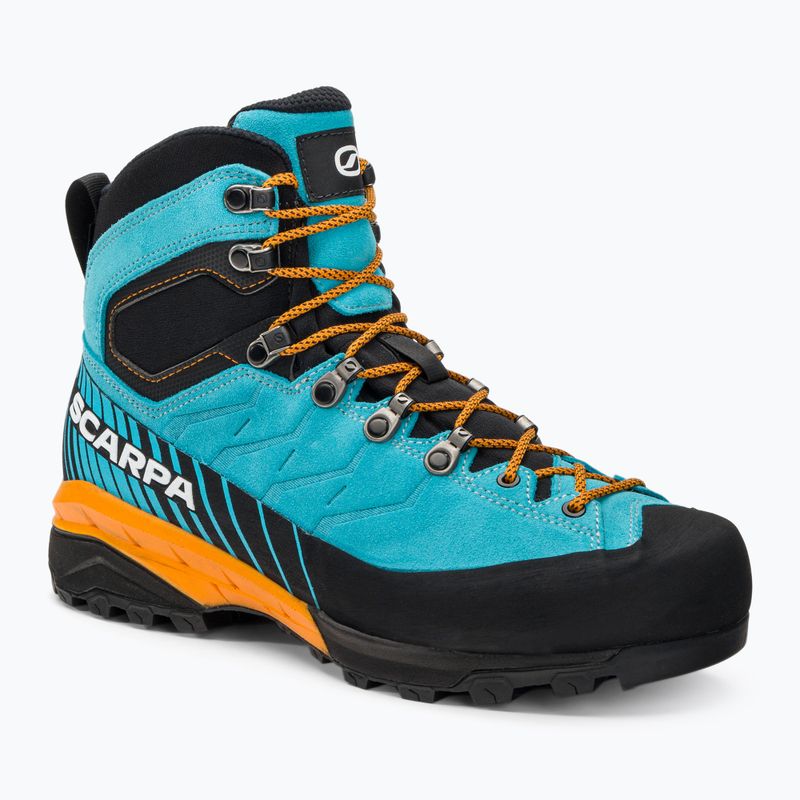 Ανδρικές μπότες πεζοπορίας SCARPA Mescalito TRK GTX τυρκουάζ-μαύρο 61050