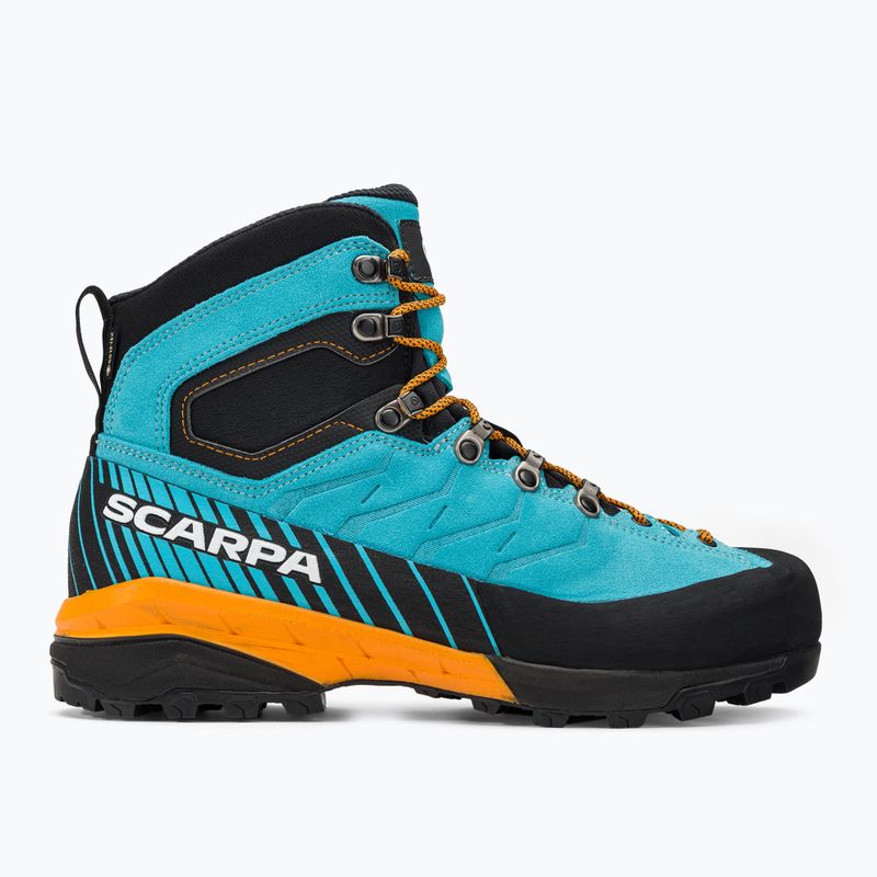 Ανδρικές μπότες πεζοπορίας SCARPA Mescalito TRK GTX τυρκουάζ-μαύρο 61050 2