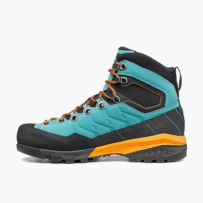 Γυναικείες μπότες πεζοπορίας SCARPA Mescalito TRK GTX τυρκουάζ-μαύρο 61050 12