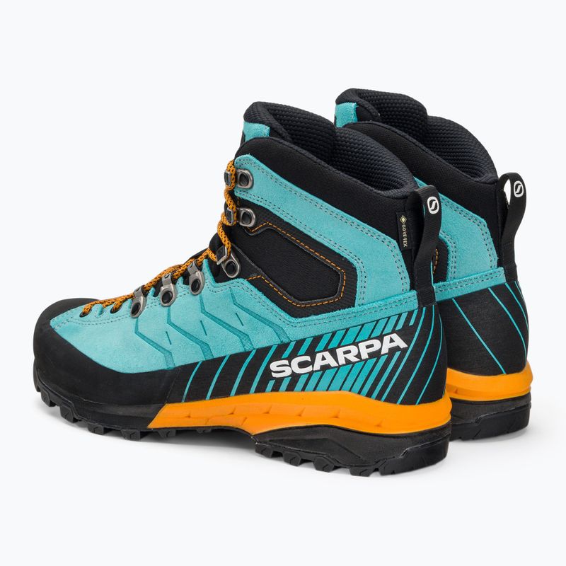 Γυναικείες μπότες πεζοπορίας SCARPA Mescalito TRK GTX τυρκουάζ-μαύρο 61050 3