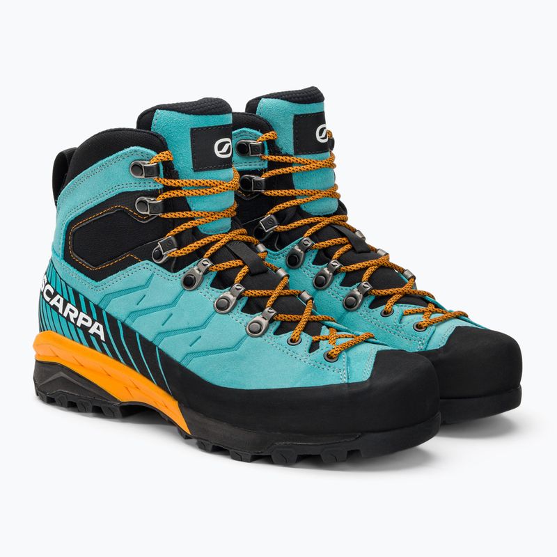 Γυναικείες μπότες πεζοπορίας SCARPA Mescalito TRK GTX τυρκουάζ-μαύρο 61050 4