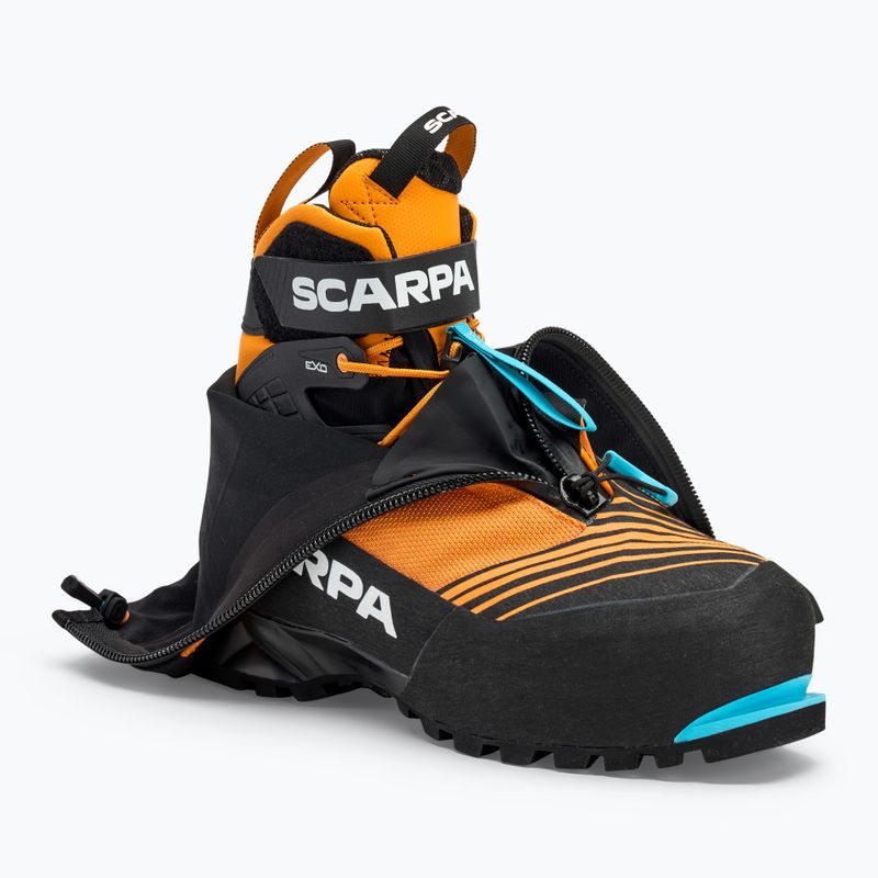 Ανδρικές ψηλές αλπικές μπότες SCARPA Phantom 6000 μαύρο/ φωτεινό πορτοκαλί 8