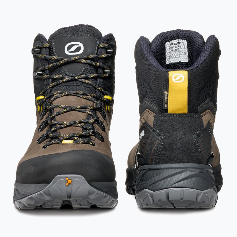 Ανδρικά παπούτσια πεζοπορίας SCARPA Rush TRK Pro GTX volcano/mustard 11