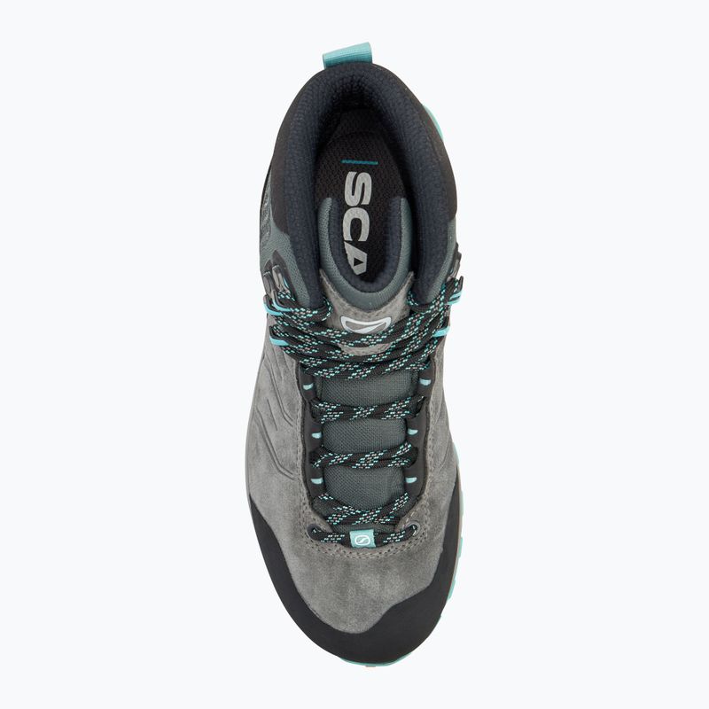 Γυναικεία παπούτσια πεζοπορίας SCARPA Rush TRK GTX midgray/aqua 5