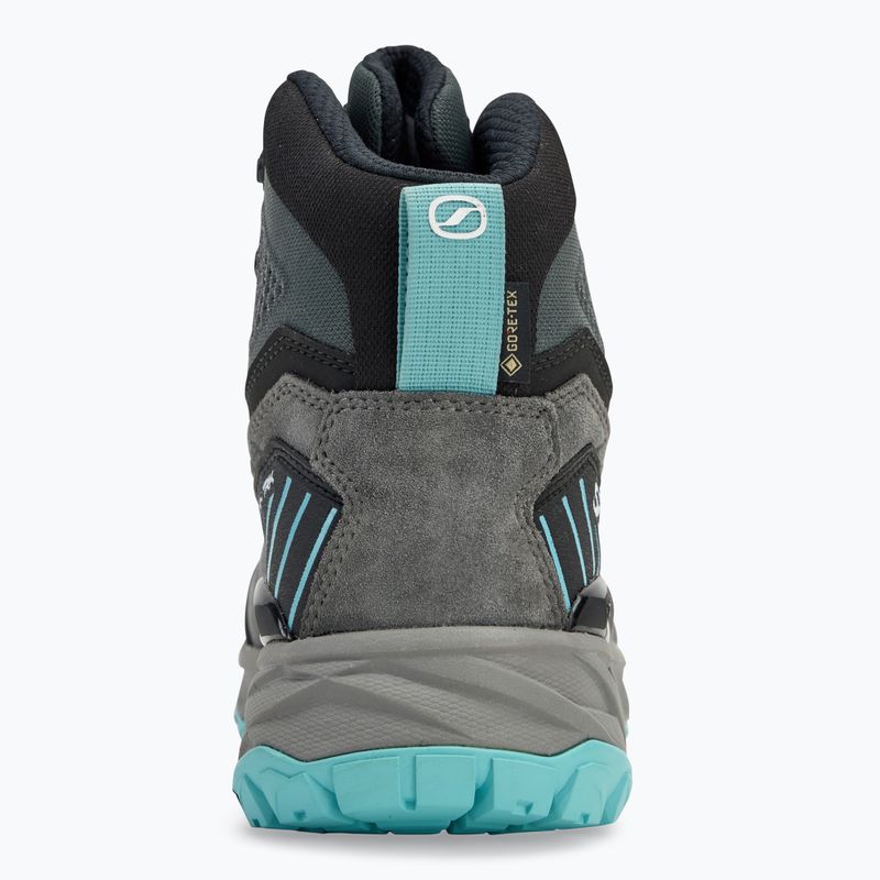 Γυναικεία παπούτσια πεζοπορίας SCARPA Rush TRK GTX midgray/aqua 6