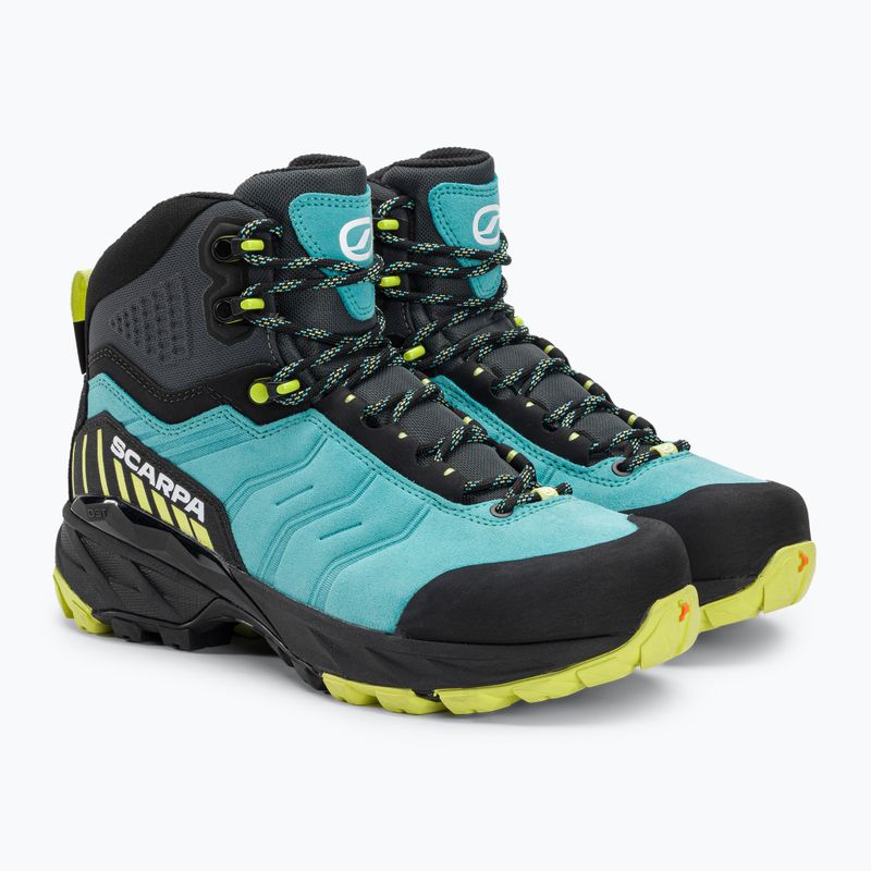 Γυναικείες μπότες πεζοπορίας SCARPA Rush TRK GTX ceramic/sunny lime 4