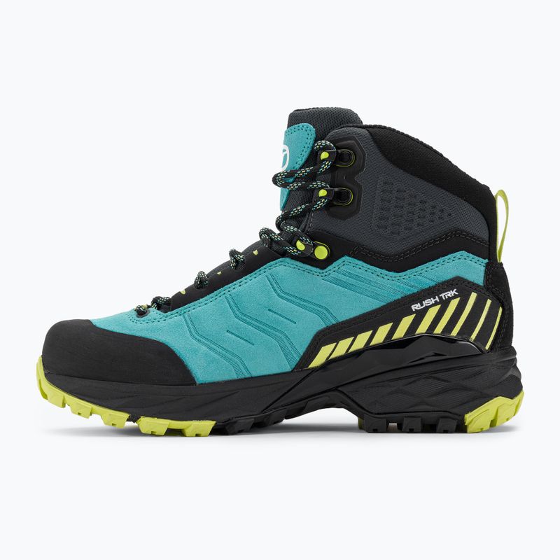 Γυναικείες μπότες πεζοπορίας SCARPA Rush TRK GTX ceramic/sunny lime 9