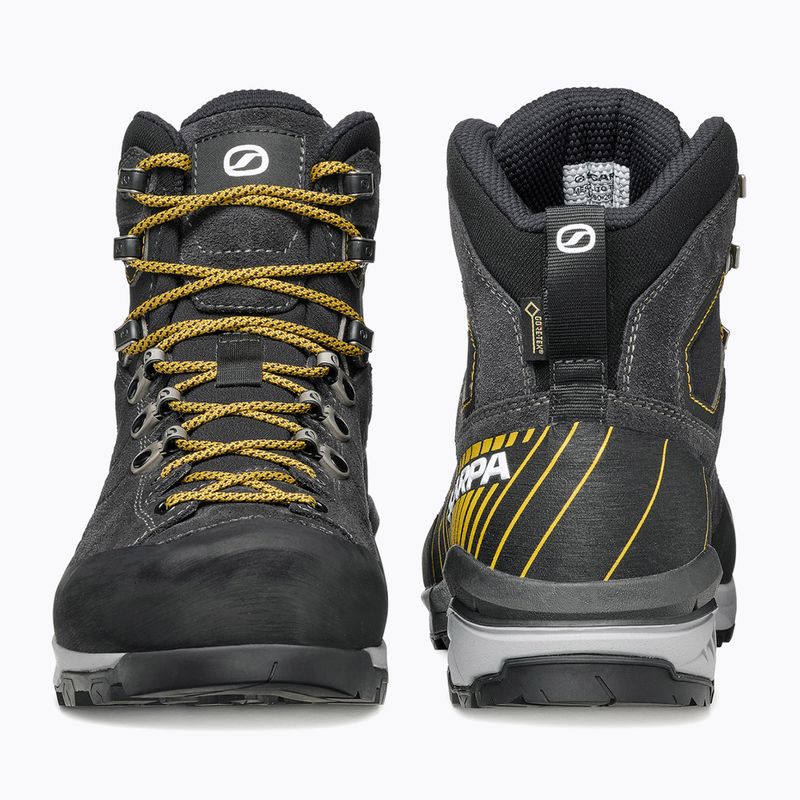 Ανδρικά παπούτσια πεζοπορίας SCARPA Mescalito TRK GTX dark anthracite/ mustard 4